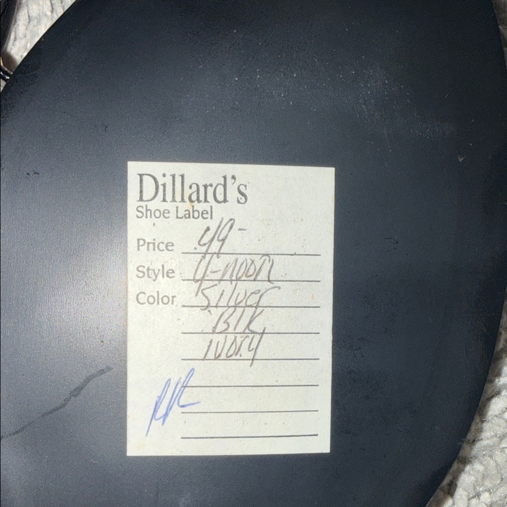 NWT Nine West Black Double-Strap Slide Mules 2” heel black leather 6M feminine - Picture 8 of 9